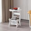 22 X 20 X 44cm Mini Round Side Table Nightstand End Table for Living Room Bedroom Space Saving