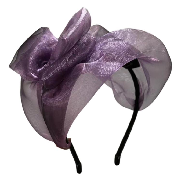 Elegant Mesh Hairband Formal Fascinator Hat Hair Styling Accessories for Women