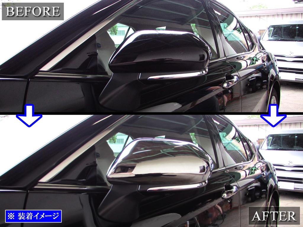 BRIGHTZ Camry AXVH70 Chrome Door Mirror Covers AXVH H70 70 32361 0 [MIR-SID-129]