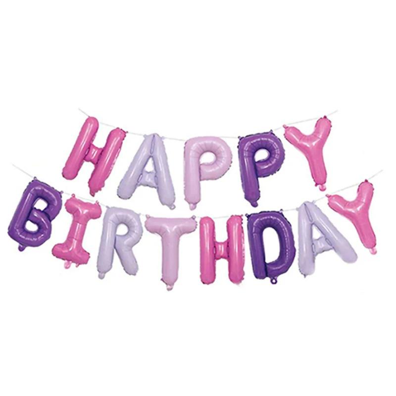 13pz Palloncini in Foil con Lettere Buon Compleanno per Bambini e Bambine Festa di Compleanno Decorazioni Fai da Te Articoli per Baby Shower Camera da Letto