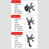 Aluminum Zinc Zinc Alloy 360 Rotatable Bike Phone Holder Adjustable Bicycle Cell Phone Bracket  Motorcycle