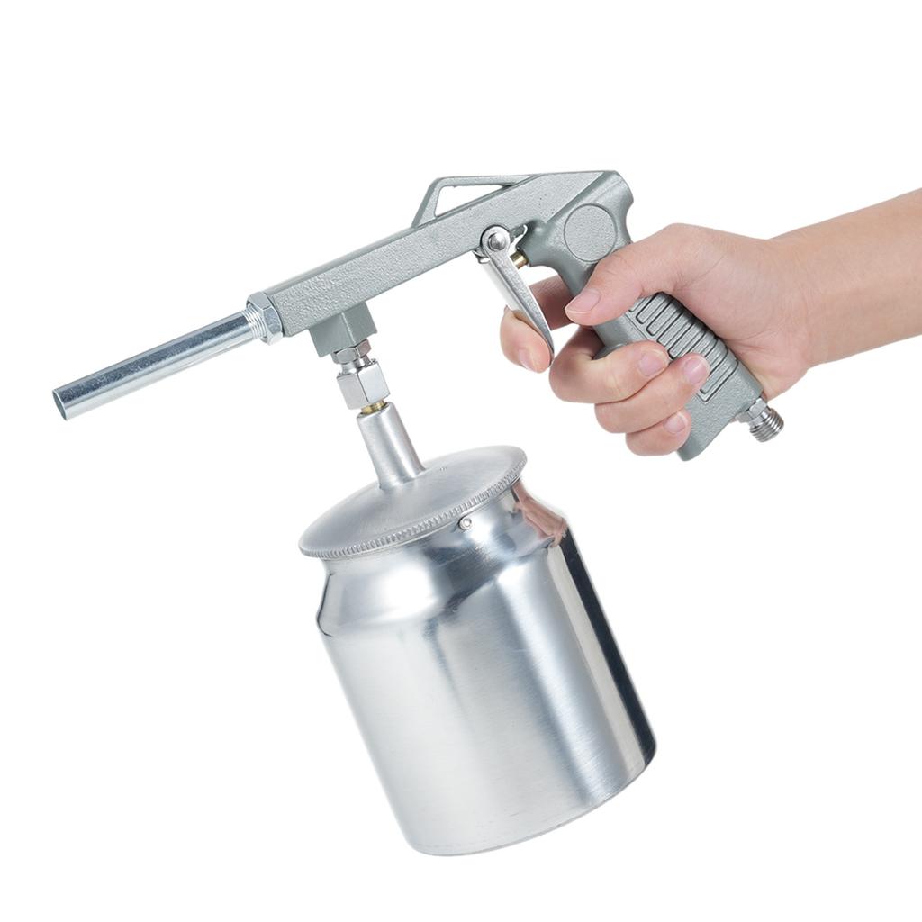 Air Undercoating Spray Machine with 750ml Suction Feed Cup and Cleaning Brush Apply Sprayable Truck Bed Liner Coating