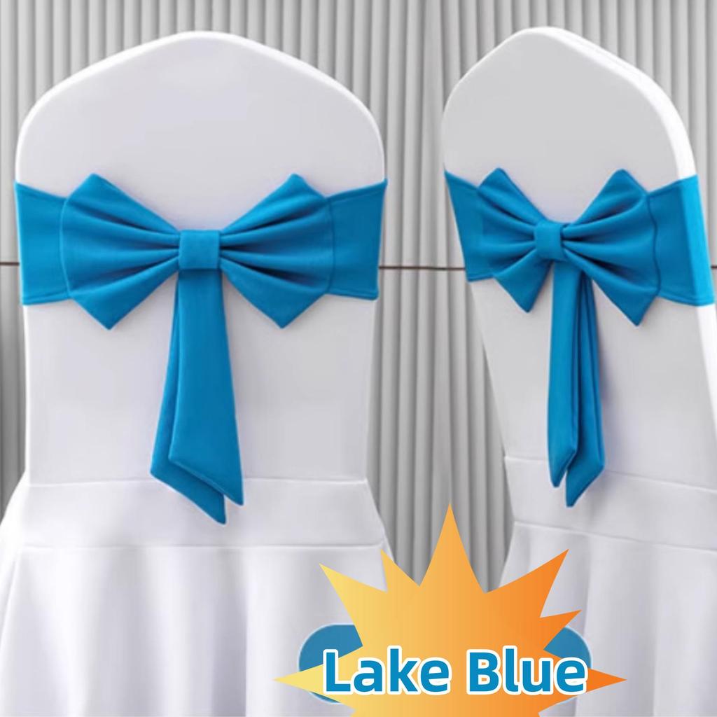 Thick Air-Layer Sun Skirt Chair Cover for Weddings, Banquets, and Conferences - No-Tie Bow Design