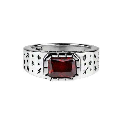 Anonymous Artisan Oldschool Dot Ring 2 -Red