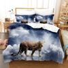Nightmare Before Christmas  Duvet Cover with Pillow Cover Bed Sets Jack and Sally 3D Skull Christmas Bedding Set Bedroom Decor