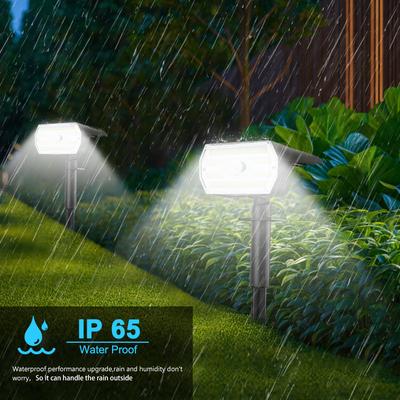 Solar Spot Lights Outdoor Motion Sensor 56/60LEDS Solar Landscape Spotlights 3 Modes Waterproof Wall Lamp Yard Driveway Walkway