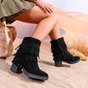 2024 New Fashionable and Versatile Winter Warm Women's Boots Solid Color Round Toe Tassel Decoration and Comfortable Zapatos