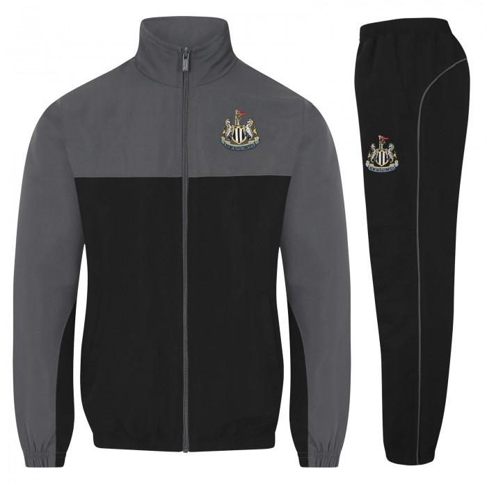 Newcastle United FC Mens Crest Two Tone Tracksuit