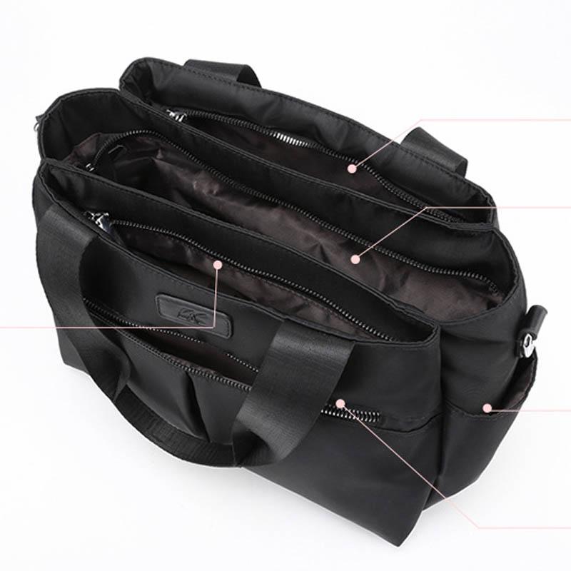 Nylontasche Damen Korea Tragetasche Nylon Lässige Reisehandtasche Aufbewahrung Umhängetasche Geldbörsen und Handtaschen für Damen