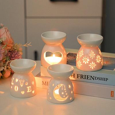 1PC Ceramic Aromatherapy Stove Hollow Aromatherapy Essential Oil Creative Home Crafts