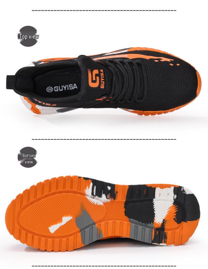 Men's Winter Protection Shoes: Anti-smash, Anti-puncture, Lightweight, Soft Sole, Wear-resistant, Anti-slip Safety Work Footwear.