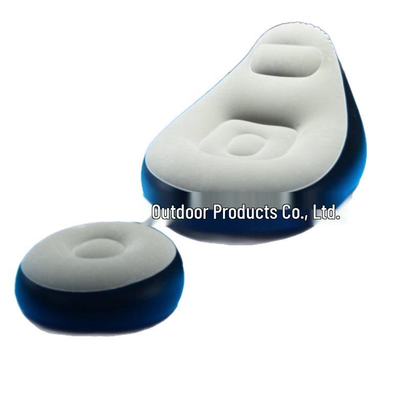Inflatable Sofa with Footrest – Versatile Outdoor and Indoor Folding Chair for Leisure and Camping