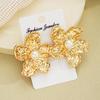 6Pcs/Set Gold Color Flower Pearl Stud Earrings for Women Exaggerated Temperament Earrings Sets Fashion Party Jewelry Accessories