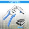 New Hog Ring Plier Tool Carbon Steel Snap Ring Pliers with 1800Pcs M Nail Clips Staples Chicken Mesh Cage Wire Fencing Hand Tool