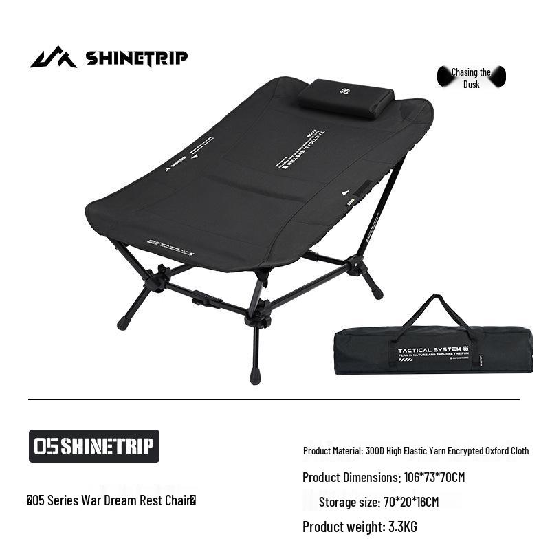 Mountain Fun ShineTrip Reclining Lightweight Portable Camping Chair