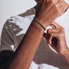 Vnox Vintage Mens Stainless Steel Bracelets Double Layered Round Curb Chain Wristband Oxidized Viking Punk Jewelry
