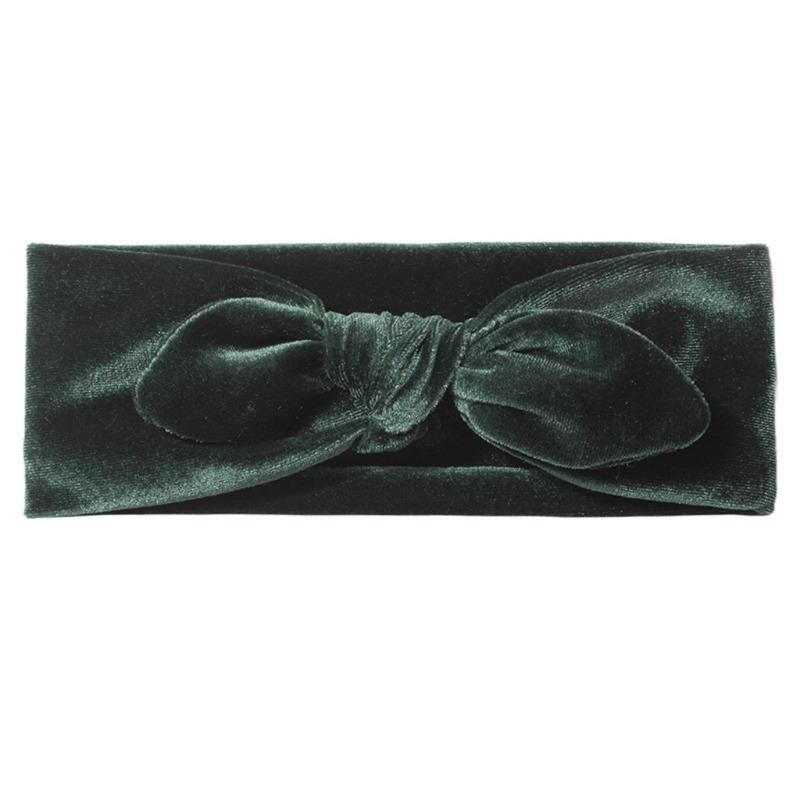 New Baby Golden Velvet Headscarf Cute Baby Rabbit Ears Headband Warm Children's Jewelry Autumn and Winter Models