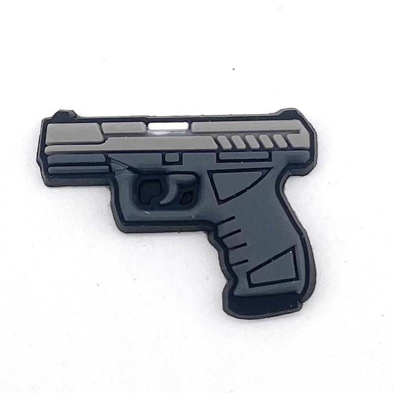 Black & White Halloween Punk Metal Rock Croc Shoe Charms