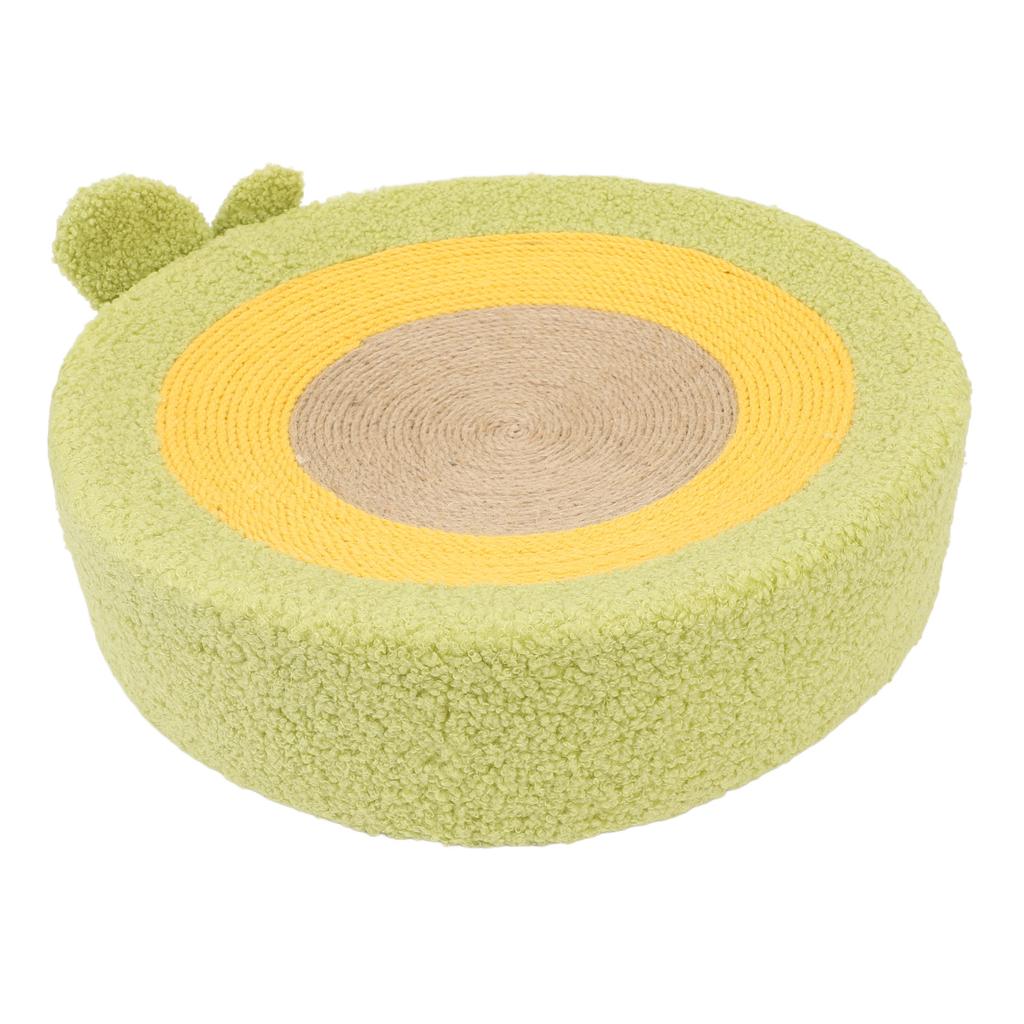 Cat Scratcher Bed Cute Avocado Shape Sisal Rope Scratching Pad Ergonomic Cat Lounge Bed