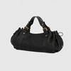 Large Capacity Woven PU Leather Tote Bag Women Soft Structured Shoulder With Drawstring Detail