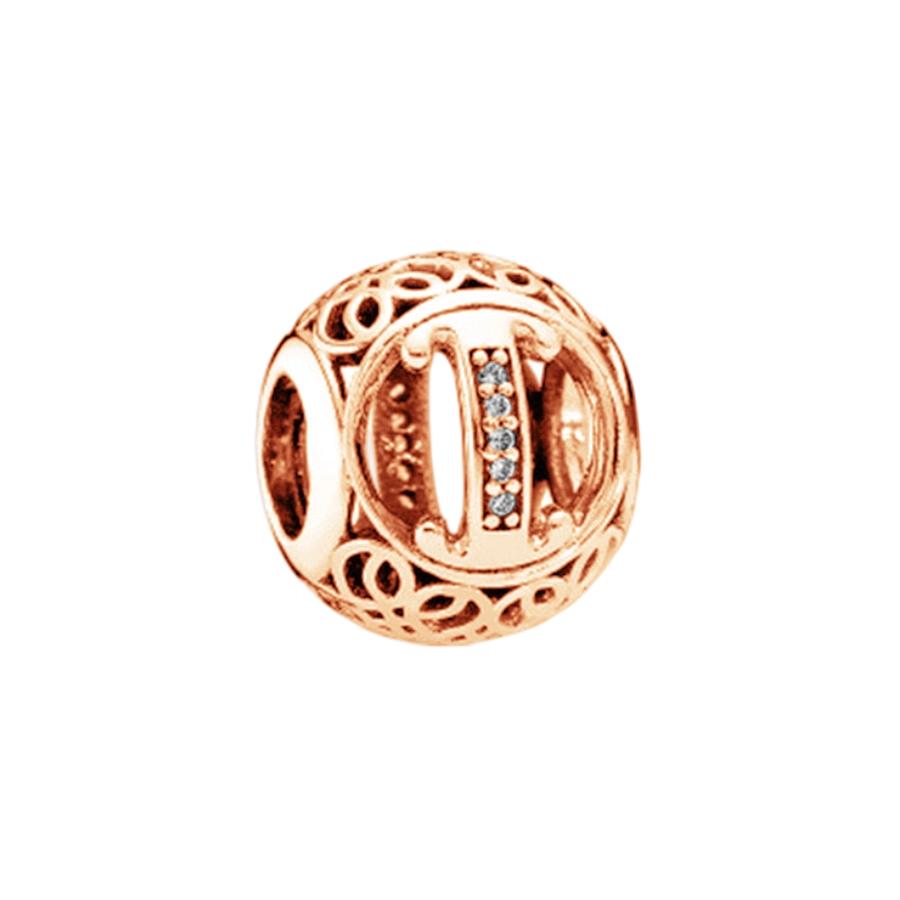 Fine Sparkling Spherical A-Z 26 Lucky Letters Charm Beads Fit Original European Bracelets Diy Women Jewelry Gifts