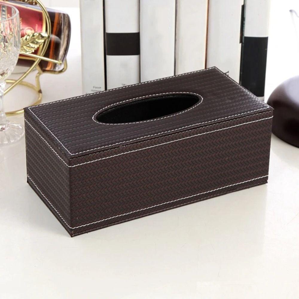 Rectangular Napkin Case Waterproof Paper Holder Automotive Decoration Tissue Paper Boxes Office