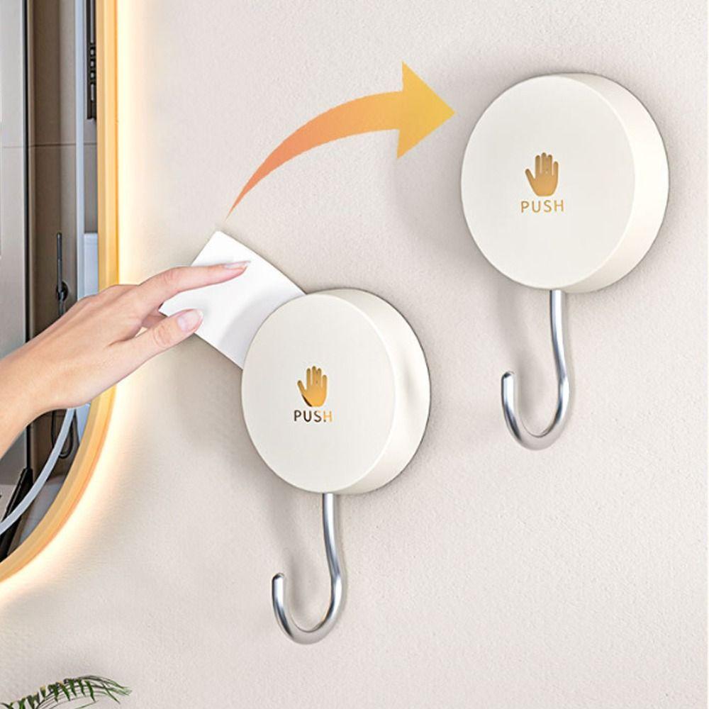 

2pcs Waterproof Rotating Suction Cup Hook Plastic Storage Holder Glass Surface білий