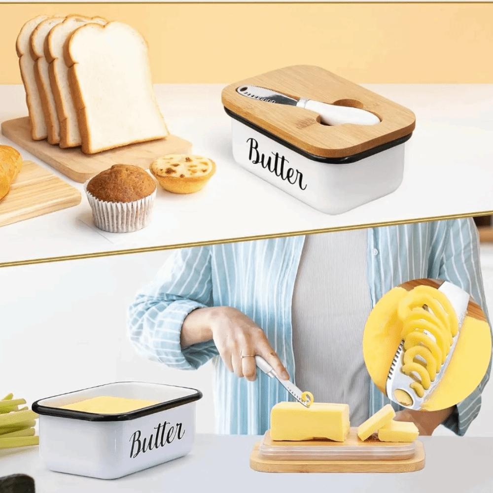 With Spatula Butter Box Rectangular Butter Storage Container Kitchen Gadget Butter Keeper  Bread