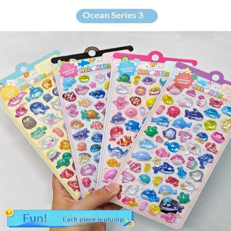 3D Embossed Animal Series Sticker Cute Decor For Handcrafts, Notebooks, Device Embellishment & Gifts Anime Worlds Store