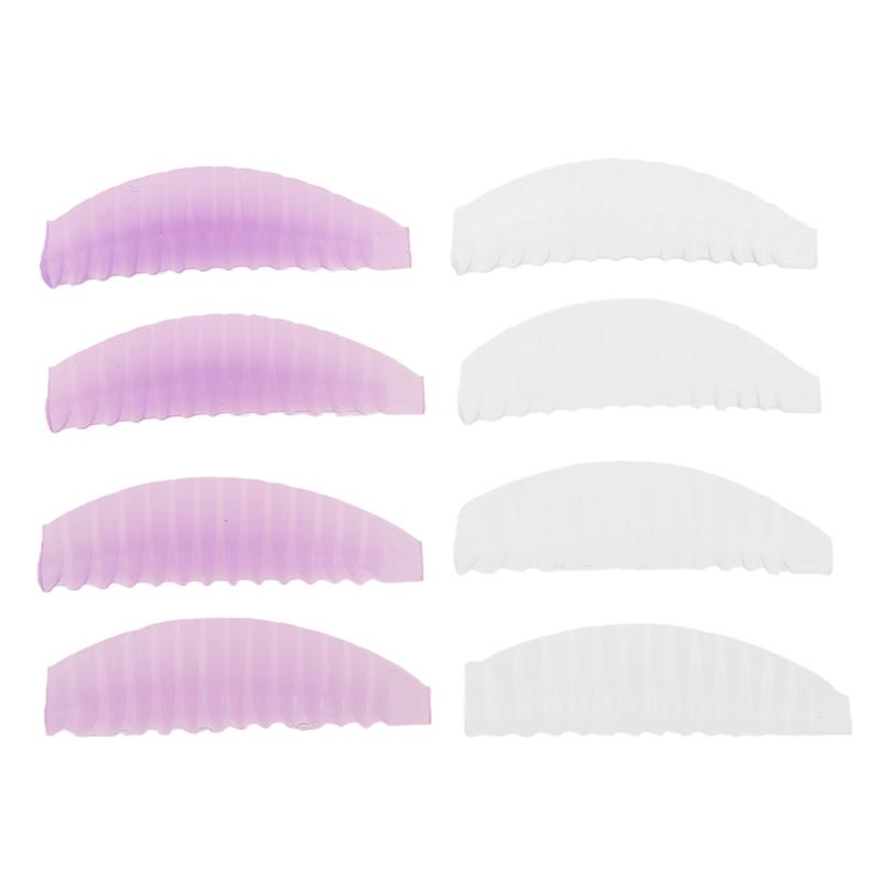 4 Pairs Silicone Protection Eyelash Pad Eyelashes Extension Eye Pads Reusable Lashes Lifting Curler Shield Patch Makeup Tool