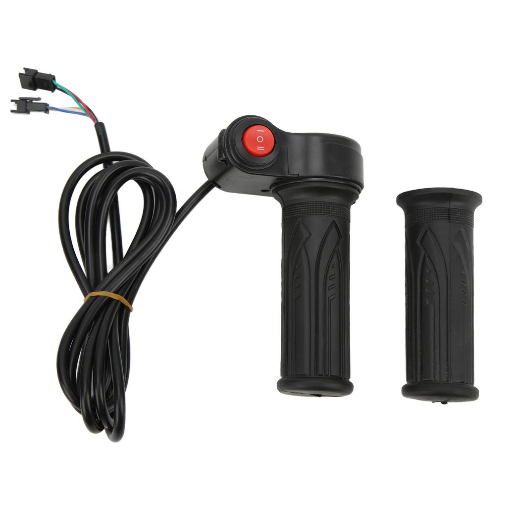 Twist Throttle Handlebar Grip Set Low Middle High Gears 12V To 99V with Button for Dirt Bike