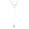 Moon Shape Star Pendant Luxury Clavicle Chain Necklace
