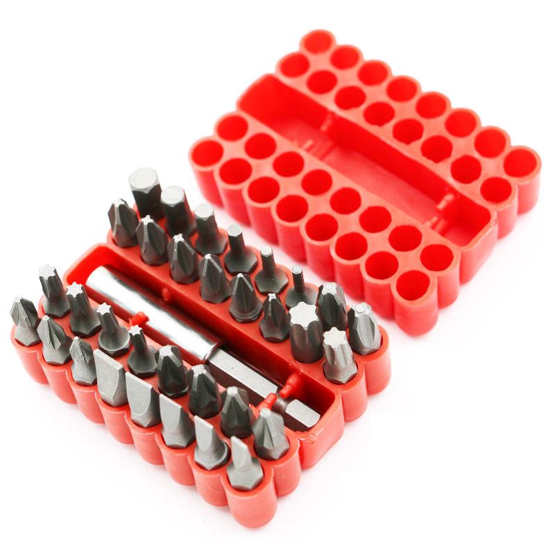 33PCS Solid Screwdriver Batch Head Set Screwdriver Bits