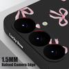 Pink Bow Print Soft TPU Case For Samsung Galaxy S25 S24 S22 S23 Ultra S24 FE A55 A53 A54 A35 A15 A16 A36 5G Silicone Phone Cover