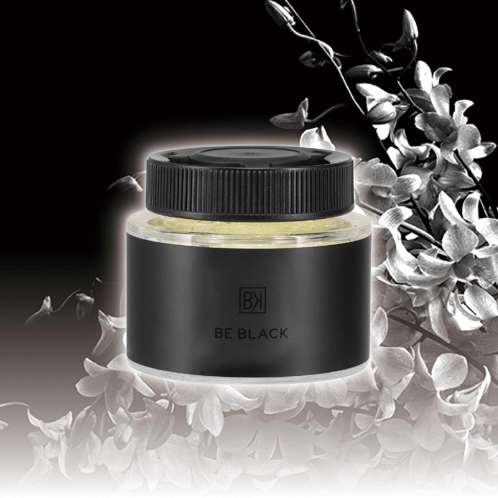 Carmate G2061 BE Black Deodorizing for Cars, Bee Black, , White Musk, Stand-type, Stylish, Black, Drink Holder