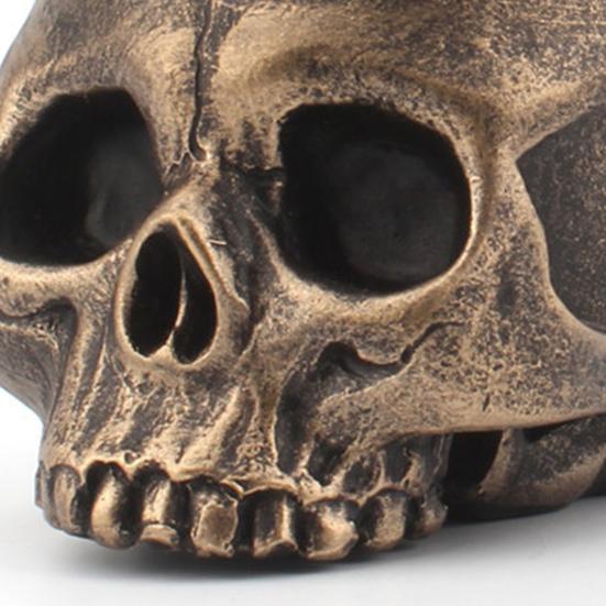 Halloween Crown Skull Candle Holder Votive Tealight Candle Stand Living Room Bathroom Candlestick Decoration Table Centerpiece Ornament
