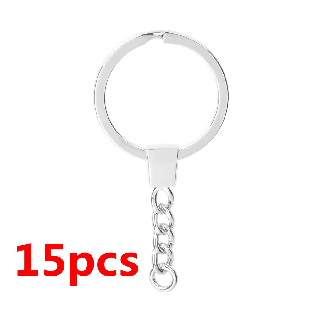 51015 Pcslot Key Chain Key Ring For Jewelry Making Keychain Accessories Long Round Keyrings Diy Wholesale Material Four Color