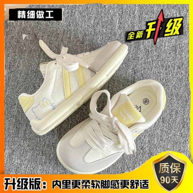Sports Board Shoes Women's Shoes Spring New Versatile Niche Shoes Platform White Shoes Cute Pink