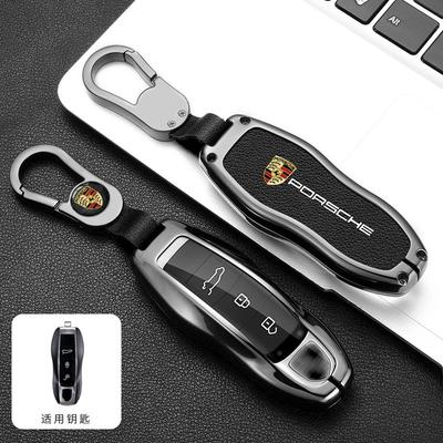 Capa Protetora de Couro para Chave de Carro para Panamera Spyder Carrera Macan Boxster Cayman Cayenne 911 718 Acessórios