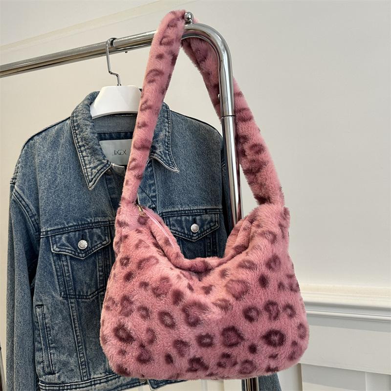 2025 Herbst/Winter Neue Koreanische Version von High-End Wolltasche Damen Tasche Mode Plüschtasche Temperament Mädchen Umhängetasche Achseltasche