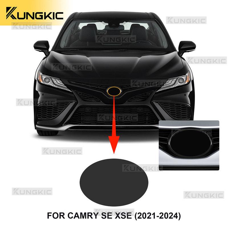 for Toyota Camry SE XSE 2018-2024 Car Front on Emblem Pre Cut Dark Smoked TPU PPF Protection Film Anti-scratch Exterior 8.5mil