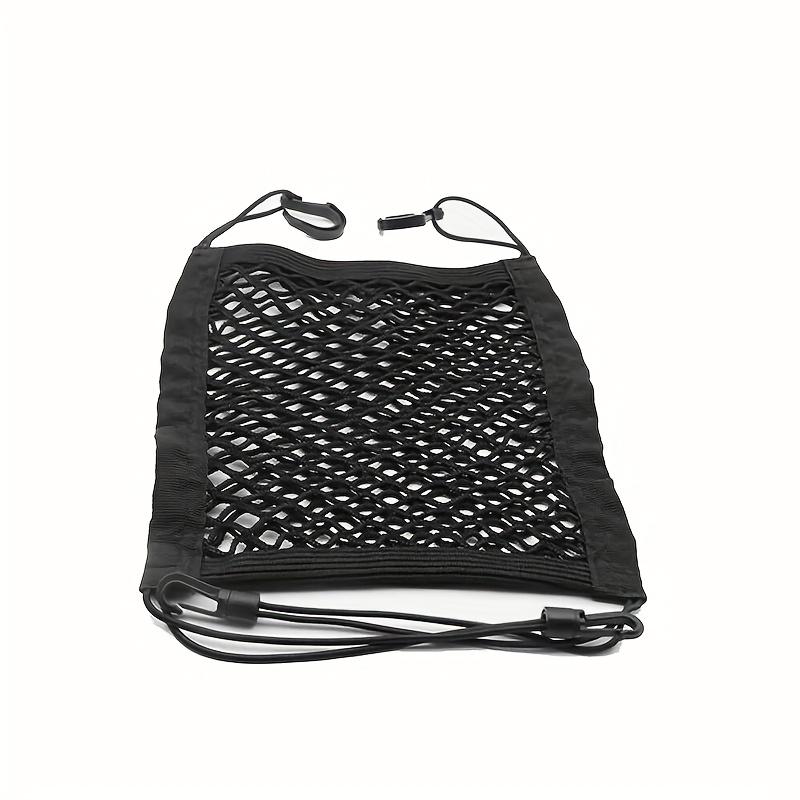 1pc Black Elastic Car for Seat Back Storage Bag, Mesh Net Organizer, Trunk and for Seat Tidy Cargo Holder, Vehicle Interior Accessories