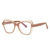 Leopard Frame Blue Light Blocking Prescription Glasses Women Myopia Spectacles -0.5 to -6.0 Spring Leg Oval
