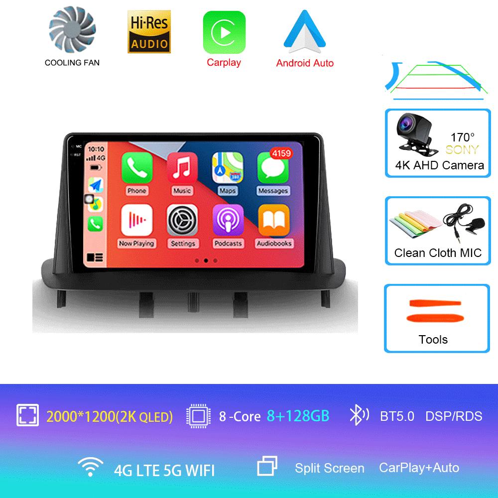 Android 14 Video Player  Car Radio For Renault Megane 3 2008 - 2014 Multimedia Navigation GPS No 2din 2 Din Dvd