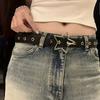 PU Leather Star Rivet Belt Spicy Girl Men Belt Vintage Star Waistband  Unisex