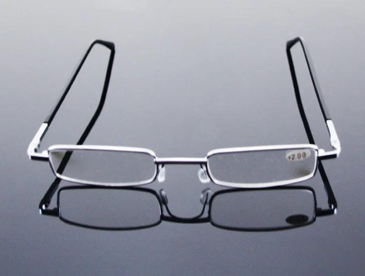 Business Metal Small Square Full Frame Reading Glasses Ultra Light Comfortable Artistic Retro Unisex Eyeglasses +1.0 To +4.0