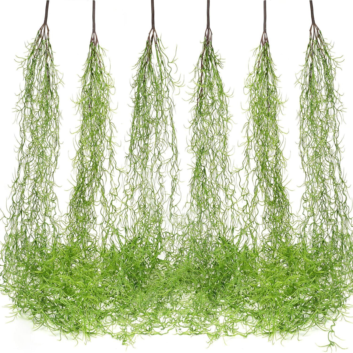 

Уличная искусственная лоза Воздушная трава Лоза зеленая Подвесная Красота Усатая лоза Домашнее украшение для обмотки зелёный