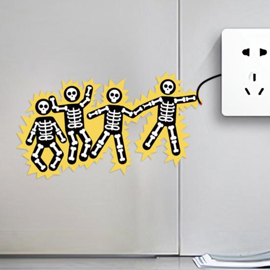 5Pcs No Touching Electric Switch Sticker Self-adhesive Removable Waterproof PVC