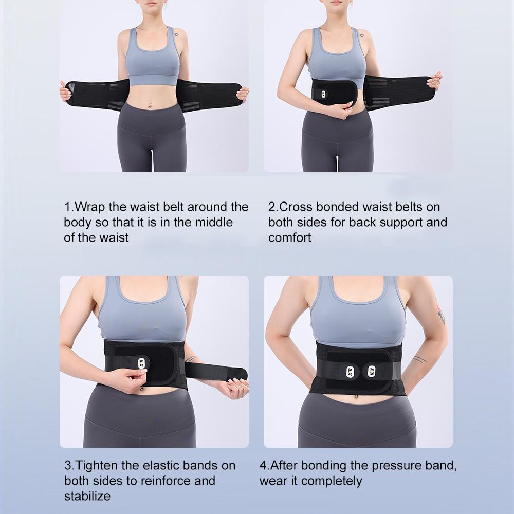 Back Support Belt For Lower Back Pain Relief Herniated Disc Sciatica Removable Stays For Women Men Workout
