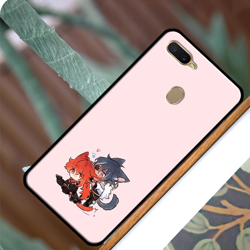 Kaeya und Diluc Genshin Impact Handyhülle für OPPO A15 A3S A5S A52 A72 A54 A74 A94 A83 A91 A93 A5 A9 A31 A53 A53S 2020